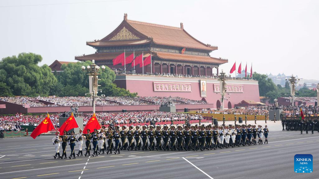 China realiza massivo desfile para marcar 80º aniversário da vitória da Segunda Guerra Mundial