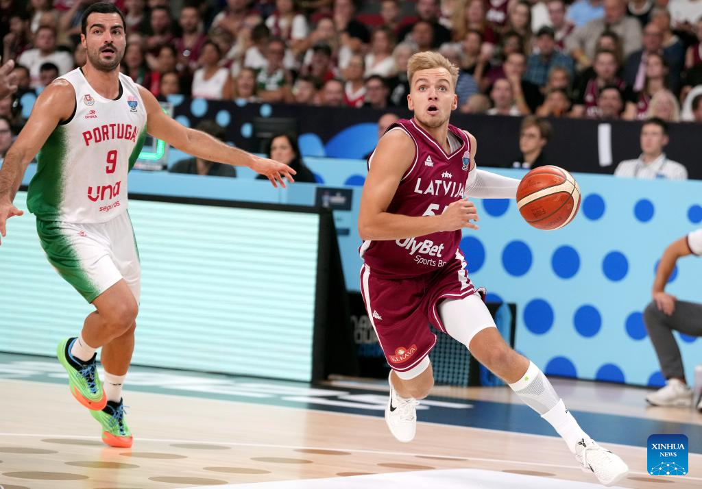 Destaques do jogo Letônia x Portugal no EuroBasket 2025 da FIBA