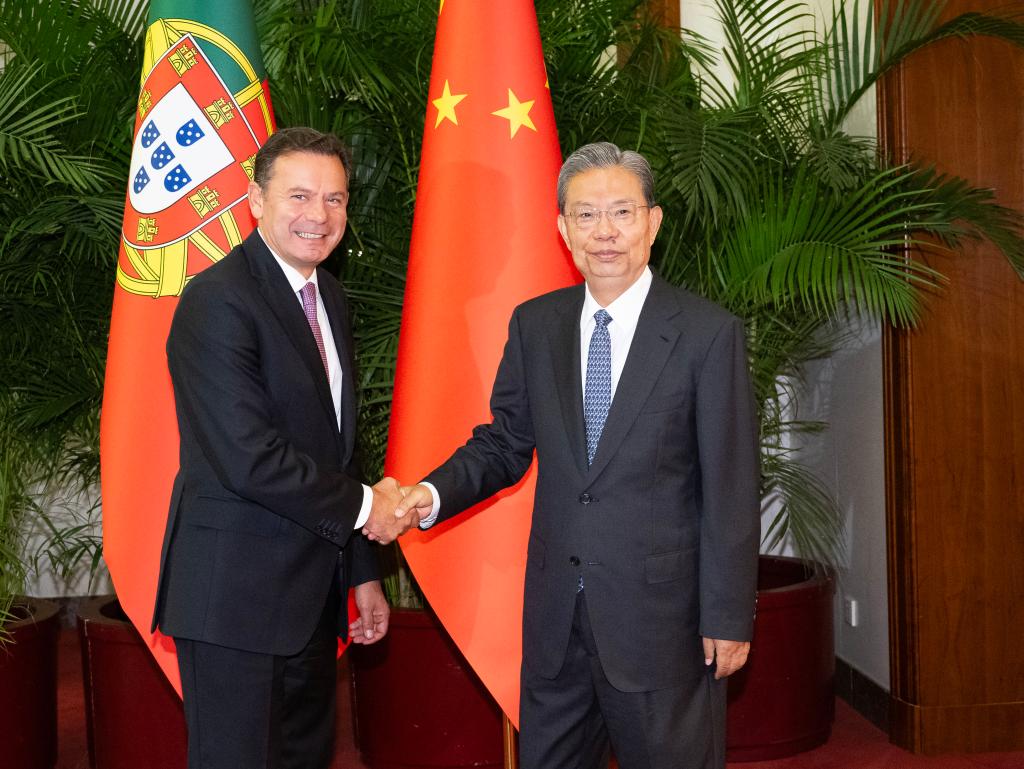 Principal legislador da China reúne-se com primeiro-ministro português