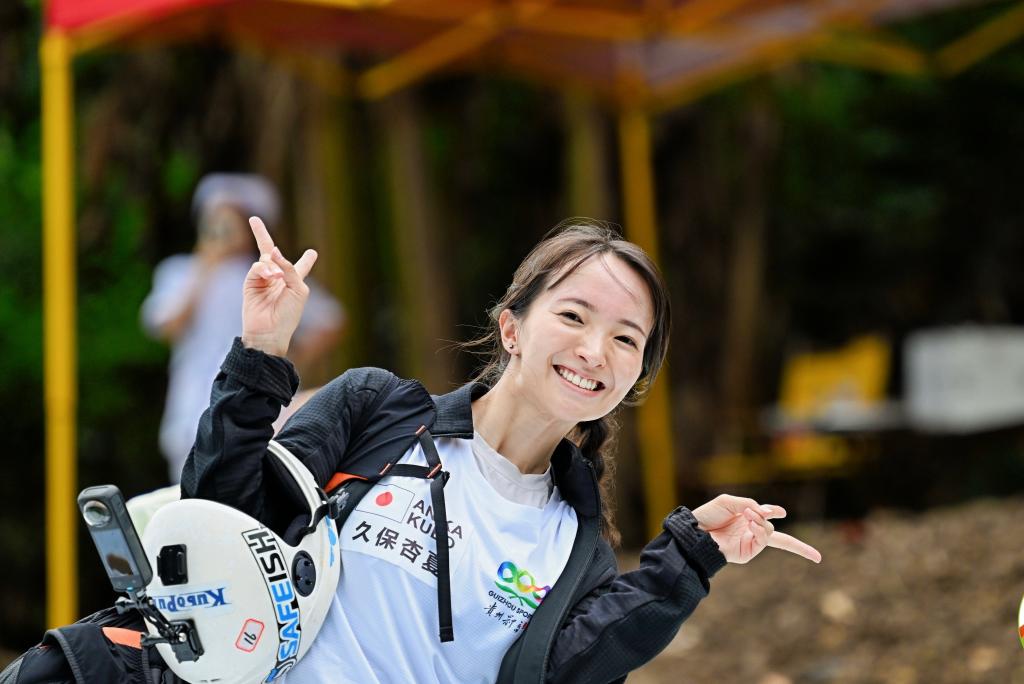 Anika Kubo posa para fotos. (Xinhua)